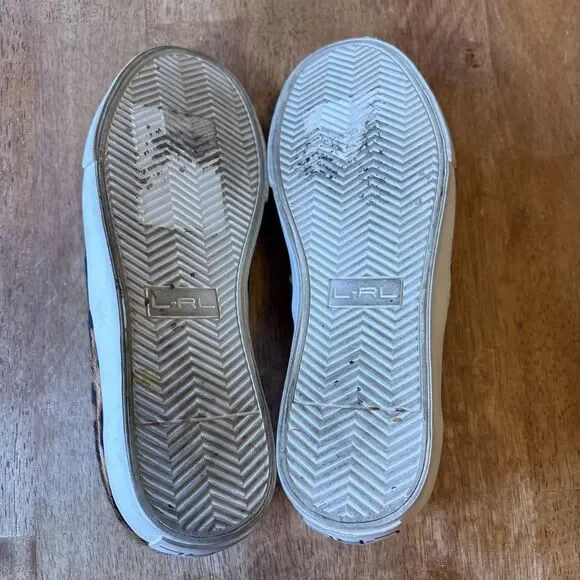 Lauren Ralph Lauren Cedar II Slip On Shoes Womens 7.5B Leopard Print Calf Hair - Picture 6 of 7